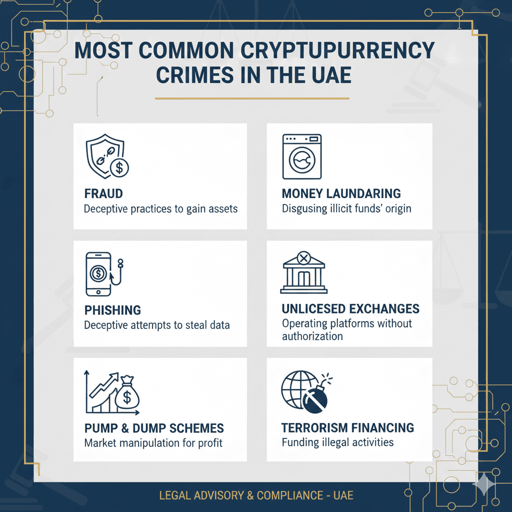 Most Common Cryptocurrency Crimes in the UAE